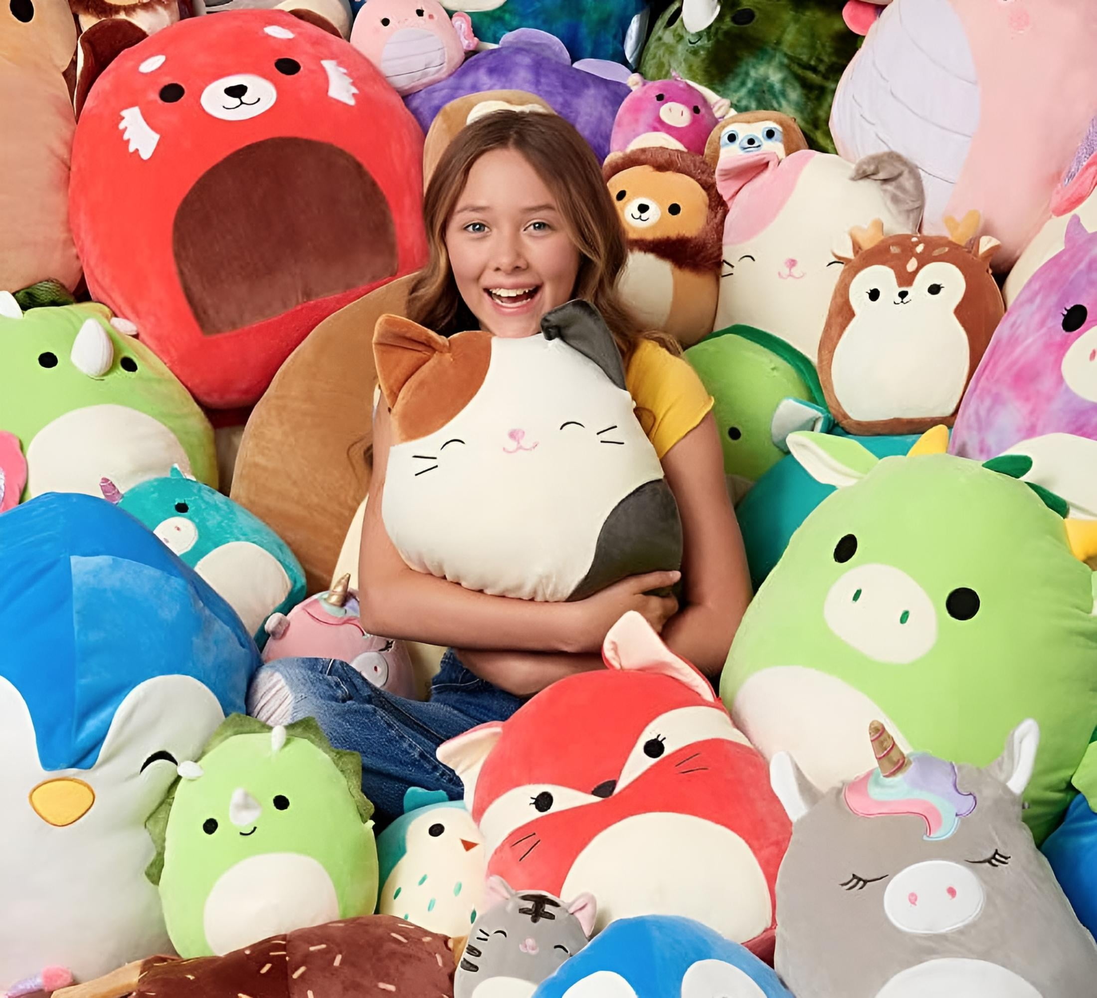Squishmallow 公式 Kellytoy 7インチ ソフト ぬいぐるみ スクイッシー おもちゃ 動物 (アブリルブルードラゴ NEW Squishmallow Sky blue Squid 7-8\" AUTHENTIC KellyToy plush