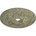 thumbnail image 3 of Ekena Millwork 23 5/8"OD x 3"ID x 2"P Bordeaux Deluxe Ceiling Medallion (Fits Canopies up to 4"), Hand-Painted Castle Stone Crackle, 3 of 6