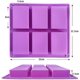 thumbnail image 4 of 3 moldes de jabón de silicona, molde de jabón, molde de silicona rectangular de 6 cavidades, 4 of 5
