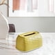 thumbnail image 5 of Caja de pañuelos moderna rectangular para decoración de dormitorio y coche. Amarillo, 5 of 9