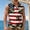 Z102-Multicolour, variant on USA 250th Anniversary Shirt Men’s Watercolor American Flag Sleeveless Button Down Shirt, Lightweight Casual Patriotic Vest, 250th Anniversary Leisure 1776-2026 4th Of July Tops