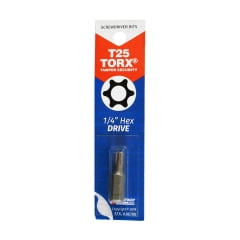 

3PC Best Way Tools Best Way Tools - 86780 - Torx T25 x 1 in. L Screwdriver Bit Carbon Steel 1/pc.