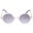 Mirror Lens, variant on Music Singer John L Vintage Round Glasses Halloween Costume Accessory Cosplay Sunglasses (Black Lens)