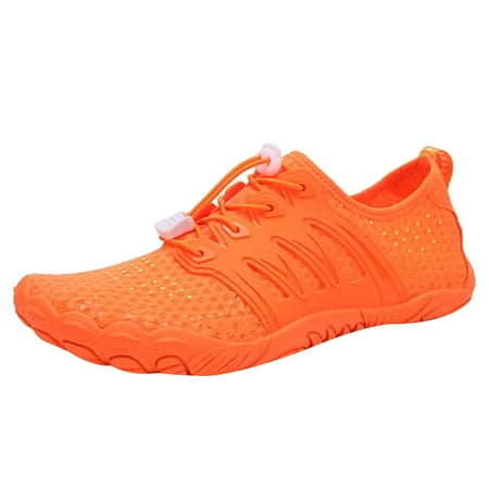 Fauean Womens Sneakers Lightweight and Versatile Casual Shoes Outdoor Shoes for Running Orange Size 37