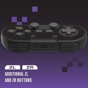 Retro-Bit Legacy16 2.4GHz Wireless Controller for SNES, Switch, and USB Devices - Onyx