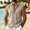 Khaki, variant on DwelliawoMen's Tank Tops Casual Cotton Linen Sleeveless Button Down Shirts Summer Vests Front Pockets Solid Color Turn-down Collar Gym Muscle T-shirt Beach Basic Tee TopsDark GrayM