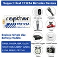 thumbnail image 2 of Rapthor CR123A Rechargeable Lithium-ion Battery 4 Pack 750mAh with UN UL Certified for Arlo VMC3030 VMK3200 VMS3230/3330/3430/3530 Wireless Security Camera Flashlights Polaroid, 2 of 5