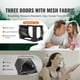 thumbnail image 3 of Tienda de campaña VEVOR con 3 puertas, transpirable, 70 % opaca, con postes de fibra de 9,5 cm, 3 of 9