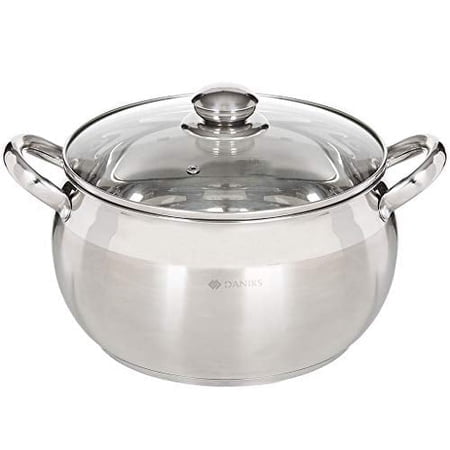 Daniks classic Induction-Safe Stainless Steel Stock Pot Set (2 L, A 16 cm + 29 L, A 18 cm + 39 L, A 20 cm)