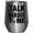 Silver, variant on Talk Birdie to Me Pun Quote with a Club and a Ball on a Tee, Golf Player, Golfing or Golfer Themed Merch Gift, White 12oz Insulated Wine Tumbler