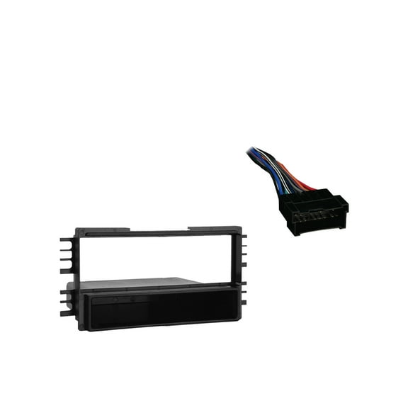 Fits Hyundai Elantra 01-06 Single DIN Stereo Harness Radio Install Dash Kit