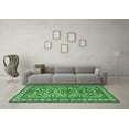 thumbnail image 3 of Ahgly Company Indoor Round Persian Emerald Green Traditional Area Rugs, 5' Round, 3 of 4