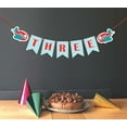 thumbnail image 2 of Inkdotpot Baby Birthday DecorationsI Am ThreePennant Banner Flags For Boy AeroplaneBirthday Garland, 2 of 4