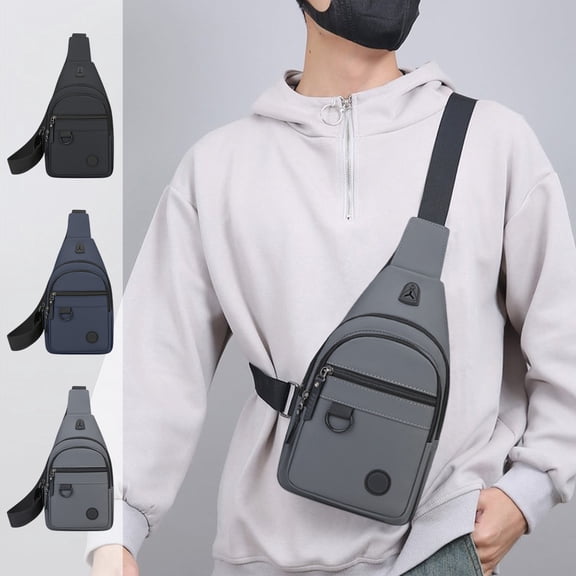 Hfnxid Small Sling Bag Crossbody Chest Shoulder Water T Sling Purse One Strap Travel Bag for Men Women