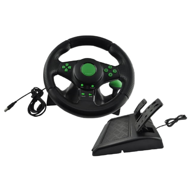 Rueda de carreras de ordenador, de rotación Universal USB coche conducción simulación juego volante con Pedal para múltiples plataformas Sunnimix volante para juegos
