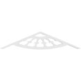 thumbnail image 4 of Ekena Millwork 36"W x 7 1/2"H x 1"P (5/12) Pitch Classic Wagon Wheel Architectural Grade PVC Gable Pediment, 4 of 5