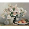 thumbnail image 2 of Roelofs, Wouter 23x20 White Modern Wood Framed Museum Art Print Titled - Roses in vase, 2 of 4