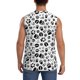 thumbnail image 4 of Balery Black Footprints Camisetas sin mangas para hombre, absorbe la humedad y protege contra el mal olor.-Small, 4 of 7