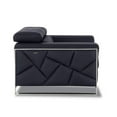 thumbnail image 5 of Titan Furnishings 18.5" Modern Genuine Italian Leather Chair in Black, 5 of 9