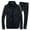 Black, variant on Tracksuit Men Men's Activewear Full Zip Warm Tracksuit Sports Set Casual Sweat Suit (Black,M)