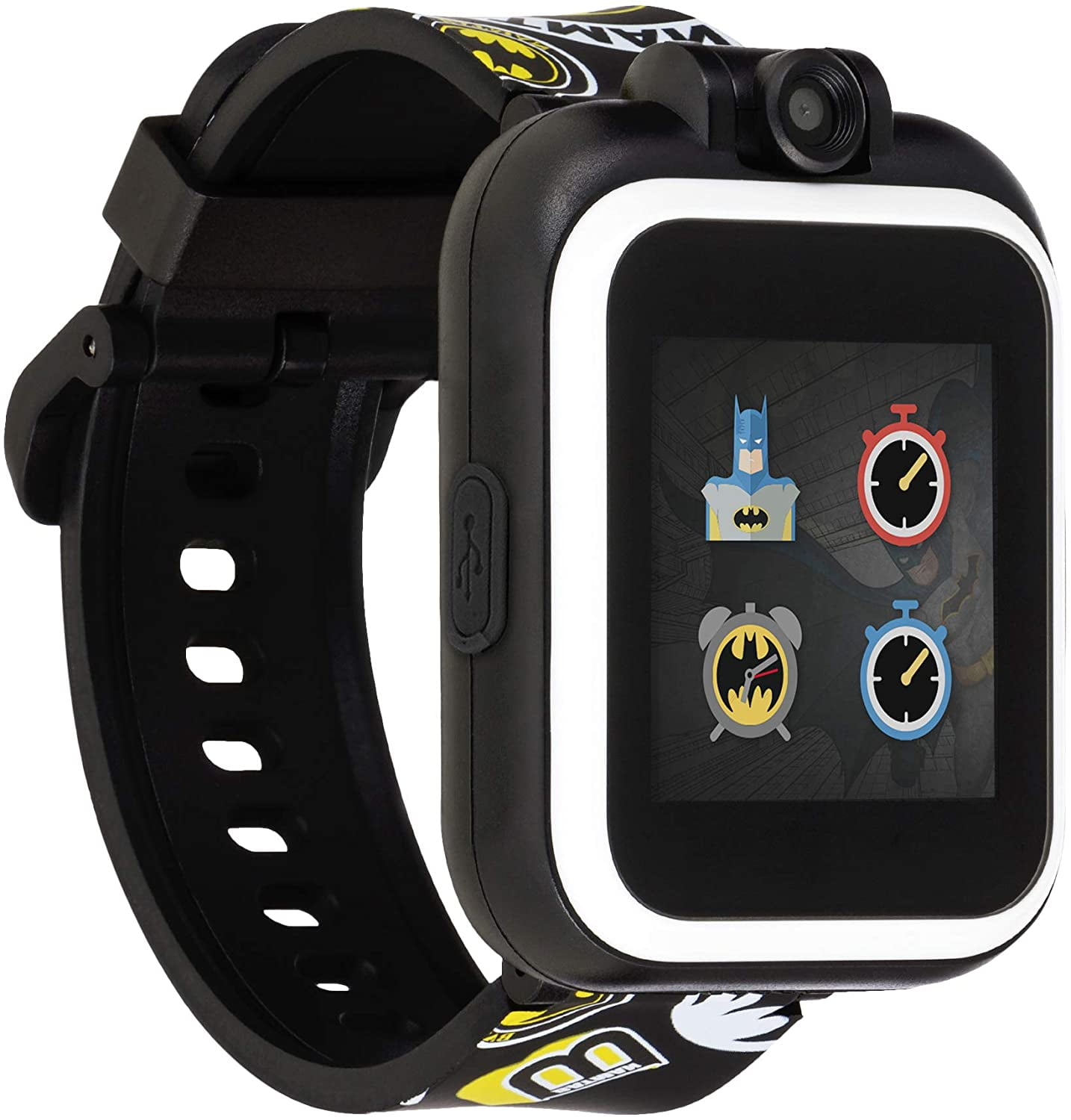DC Comics Batman iTech Jr Smartwatch for Kids Black Print