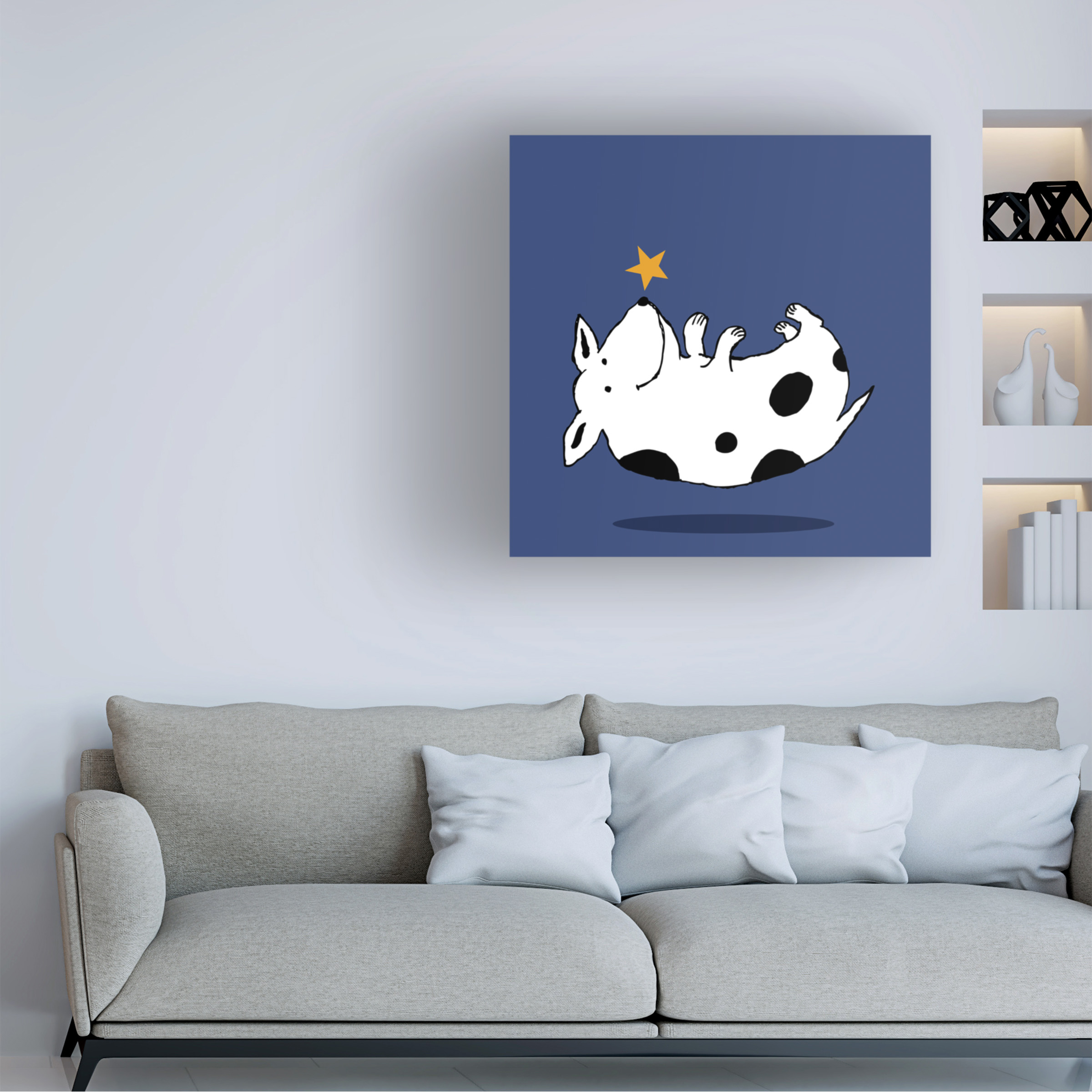 Trademark Fine Art "Star Dog" Canvas Art by Carla Martell