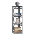 thumbnail image 2 of Convenience Concepts Omega 3-Tier Corner Bookcase, Gray, 2 of 6