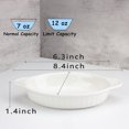 thumbnail image 3 of XINLTC Ceramic Au Gratin Baking Dishes, Set of 8 Oval Baking Dish Set for 1 or 2 Person Servings, Small Mini Casserole Dish with Double Handle, 8.4x4.8x1.4 inch, 3 of 10