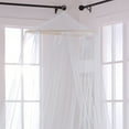 thumbnail image 4 of Light Blue Oasis Round Hoop Polyester Sheer Mosquito Netting Bed Canopy, 4 of 4