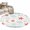 Coral Red, variant on Round Rugs 3Ft, Sage Green Red Coastal Round Area Rug Washable Indoor Throw Carpet, Ocean Nautical Starfish Coral Striped Small Non Slip Circle Rug for Bedroom Living Room Home Decor Aesthetic