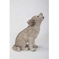 thumbnail image 3 of HOWLING WOLF PUP STATUE, 3 of 4