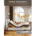 thumbnail image 6 of Vesgantti Adjustable Bed Frame Twin, Small Adjustable Bed Base with Remote, Head and Foot Incline, USB Charging, Electric Adjustable Beds with 12 inch Legs, 6 of 7