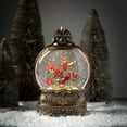 12"H Sullivans Christmas Cardinal Scene LED Lantern, Multicolor