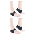 thumbnail image 1 of Vogacara Paquete de 2 fundas para pies para hombres y mujeres, fundas protectoras de talón reutilizables y transpirables, almohadillas portátiles para Negro 2piezas Vogacara CBP161845, 1 of 5