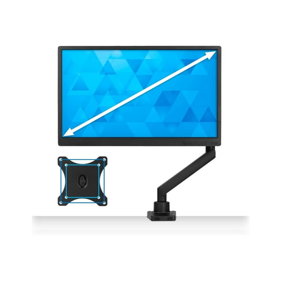 Mount-lt! Single Monitor Desk Mount | Fits 17"-32" Monitors | Full Motion Bracket