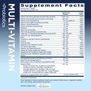 Replenza GLP-1 Support, Multivitamin Probiotic, 22 Essential Nutrients, Promotes Gut Health and Cellular Energy, 60 Tablets