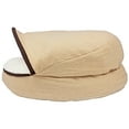 thumbnail image 4 of Precious Tails Plush Felt Sherpa Pet Dog Bed, 4 of 9