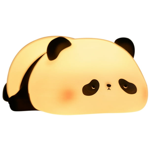 Lindo Panda Touch Light Lámpara Sensor Táctil Cabecera USB Recargable Regulable Suave