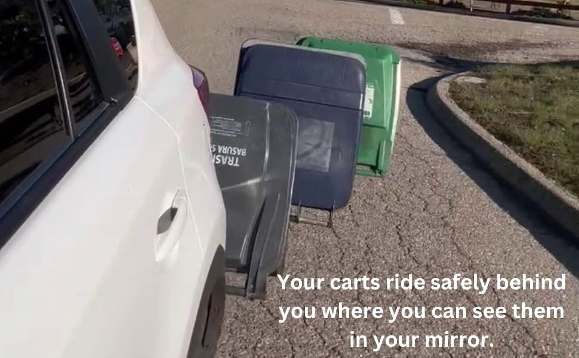 Trash Trainer Cart Hauler Strap for Garbage & Recycling Cans | Hitch-Free Utility Towing Connector System