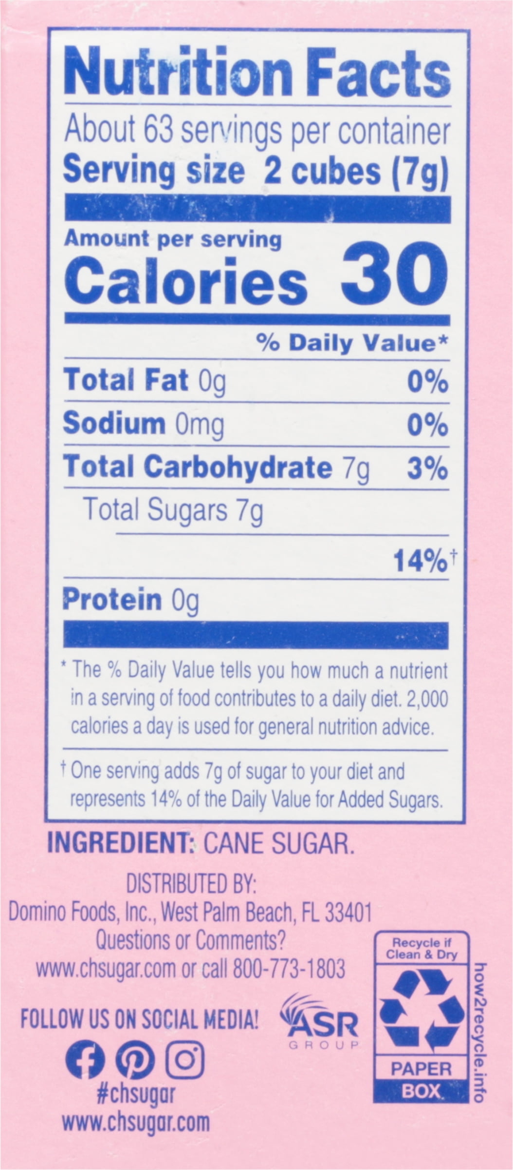 (3 pack) C&H Pure Cane Sugar Cubes, 126 ct
