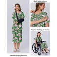 thumbnail image 4 of Pinspark Hospital Gowns for Women Labor Delivery Shoulder Surgery Dress Adaptive Clothing Night Robes for Elderly Plus Size, 4 of 6