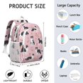 thumbnail image 6 of Border Collie Dogs with Flowers Backpack for School,Cute School Bag,Schoolbag with Adjustable Shoulder Straps & Padded Back,15"x11.42"x5.5", 6 of 6