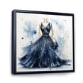 thumbnail image 2 of Designart "Stylish Dress Delight Pointillism I" Fashion Floater Framed Canvas Art Print, 2 of 7