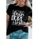 thumbnail image 3 of ABPHQTO Camiseta negra de manga corta con estampado gráfico Faith Hope Love para mujer, 3 of 5