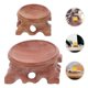 thumbnail image 4 of Wooden Sphere Holder Crystal Ball Stand for Home 2Pcs Decorative Holder, 4 of 5