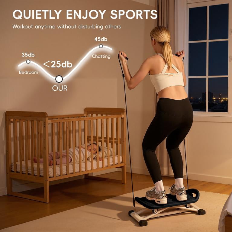 Korogimeeet Ski Balance Board with LCD, Total Body Cardio Trainer Simulates Cross Country Skiing, Tracks Skiing Steps Time Calories, Compact Easy Storage, 24 x 11 x 7 Inch