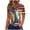 Y-Multicolor#4th of july shirts women cute, variant on Women's Henley Tops 4th of July Short Sleeve Casual Tie Dye Print Tunics Trendy Button V-Neck Memorial Day T-Shirts Summer Patriotic Blouses Novelty Gift for Girlfriend