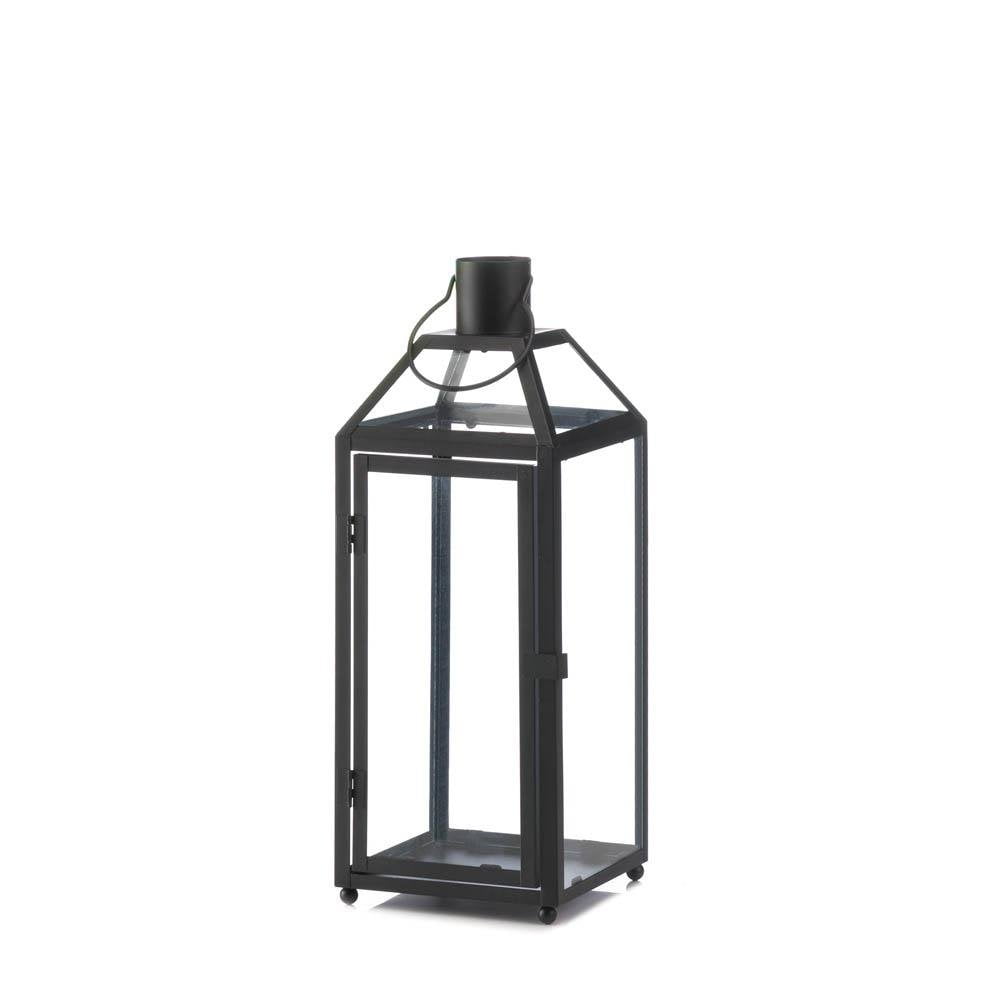 Outdoor Lanterns Decorative, Midtown Medium Black Metal Floor Lantern