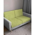 thumbnail image 3 of Vintage Fruit Green Couch Cushion Covers Stretch, Washable Sofa Seat Covers Individual Seat Cushion Sofa Slipcovers Farmhouse Retro Solid Color Linen Texture Couch Cover Furniture Protector M-1PCS, 3 of 7