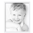 thumbnail image 2 of ArtToFrames 15" x 18" Contemporary White Picture Frame, 15x18 inch White Wood Poster Frame (WOM-4731),  Pack, 2 of 7